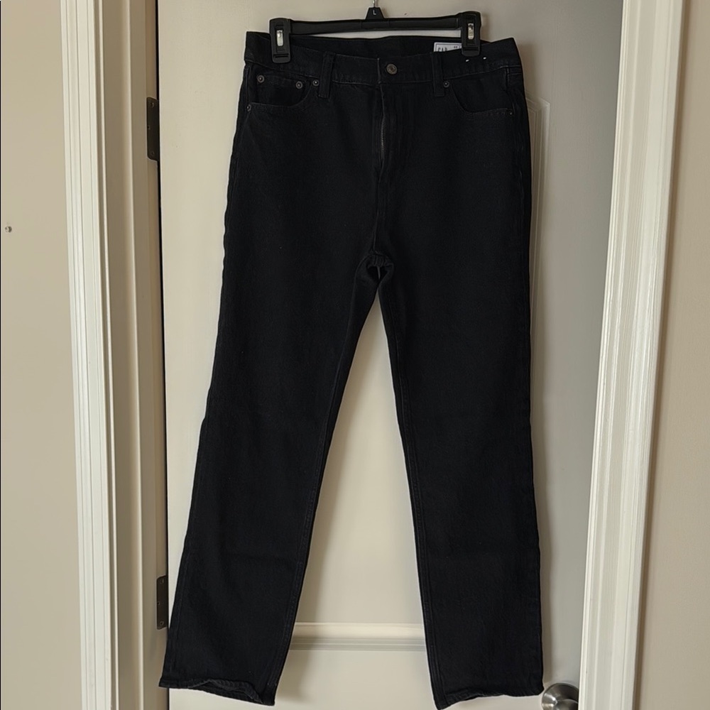 GAP 90’s straight High Rise Black Denim Jeans